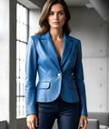 Chic Fitted Short Leather Jacket by GabelliDesign