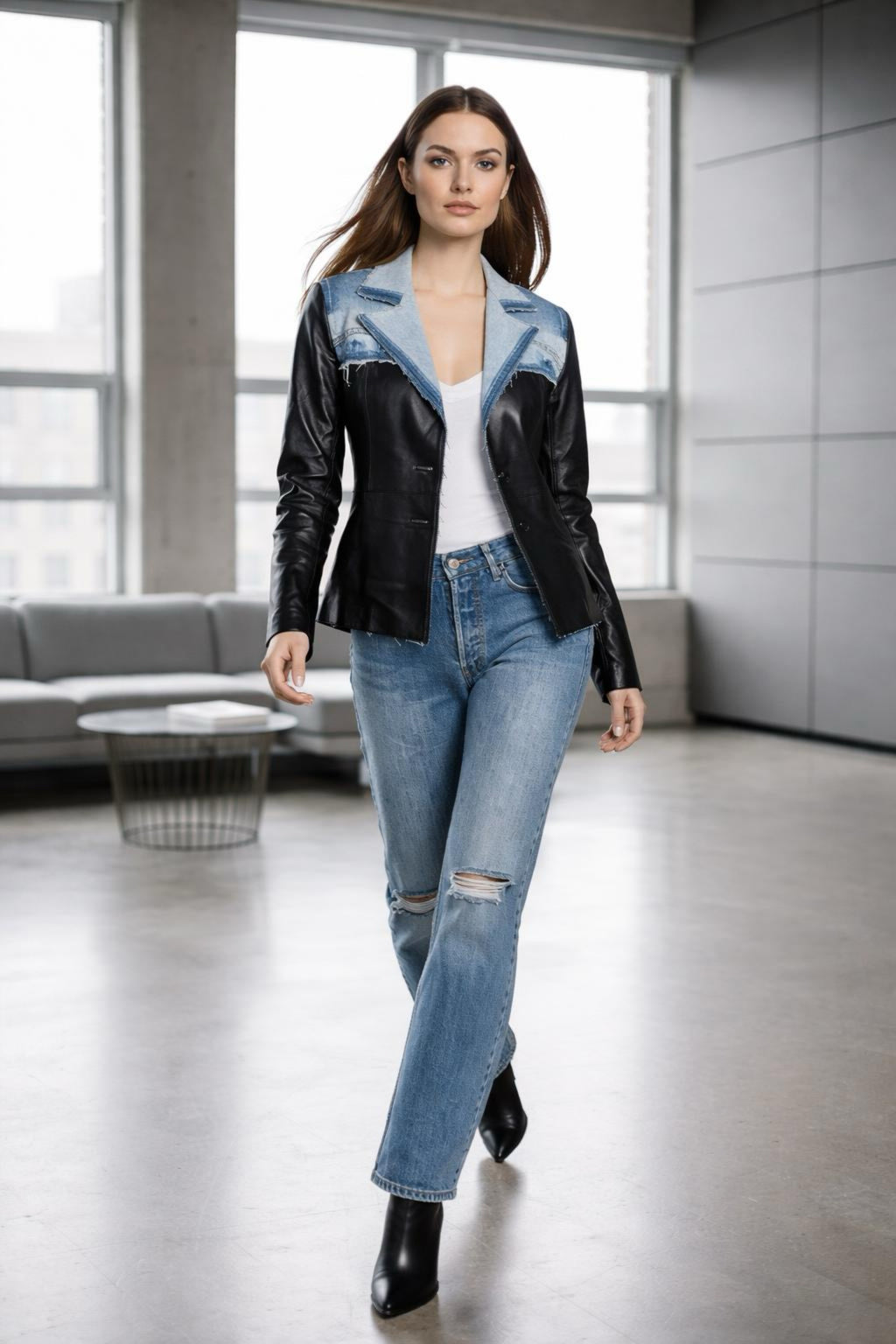 Vintage Leather short Jacket by GabelliDesign