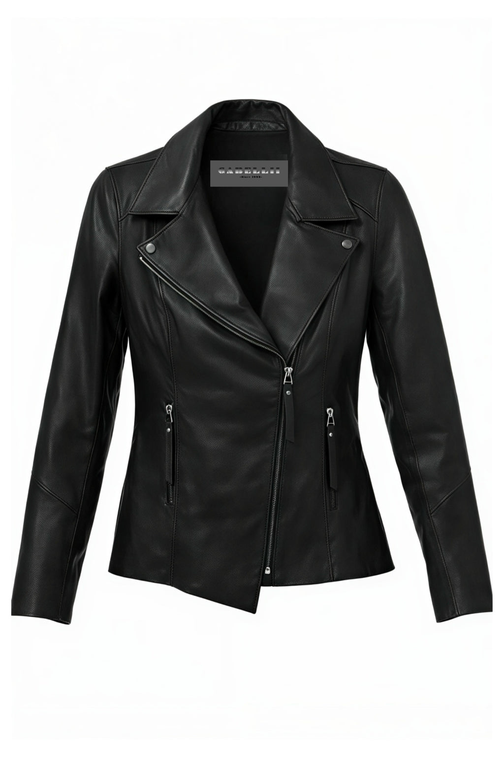 Fitted Biker Leather Jacket by GabelliDesign