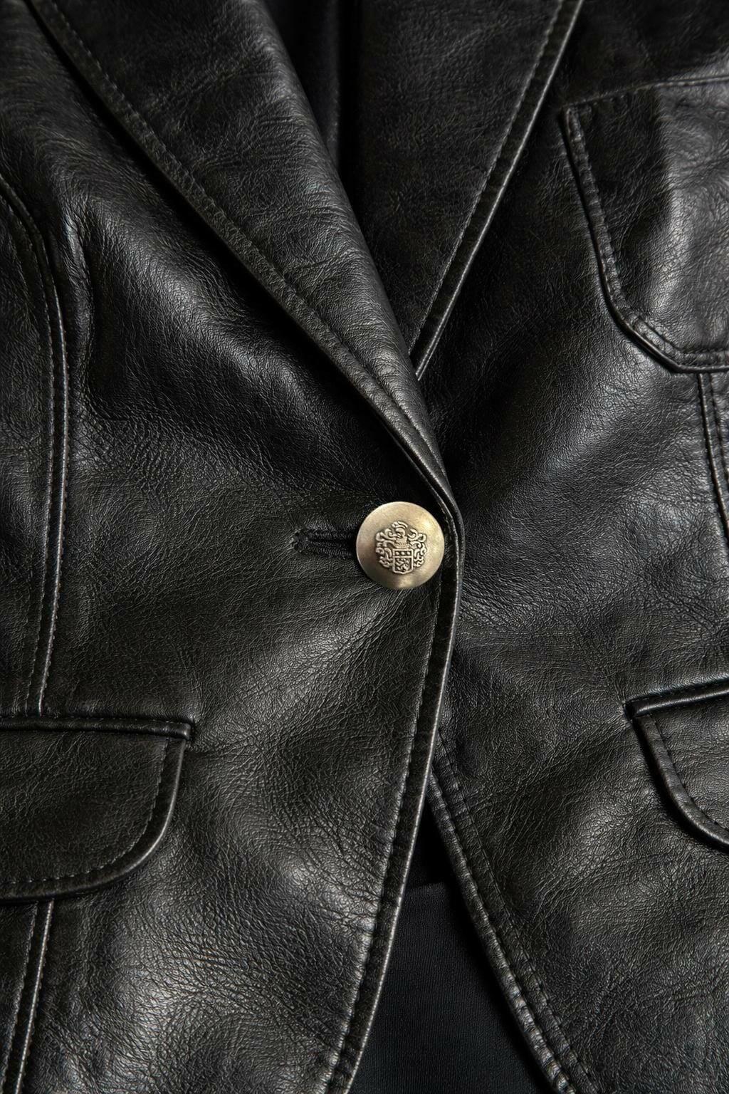Luxury Short Leather Jacket by GabelliDesign